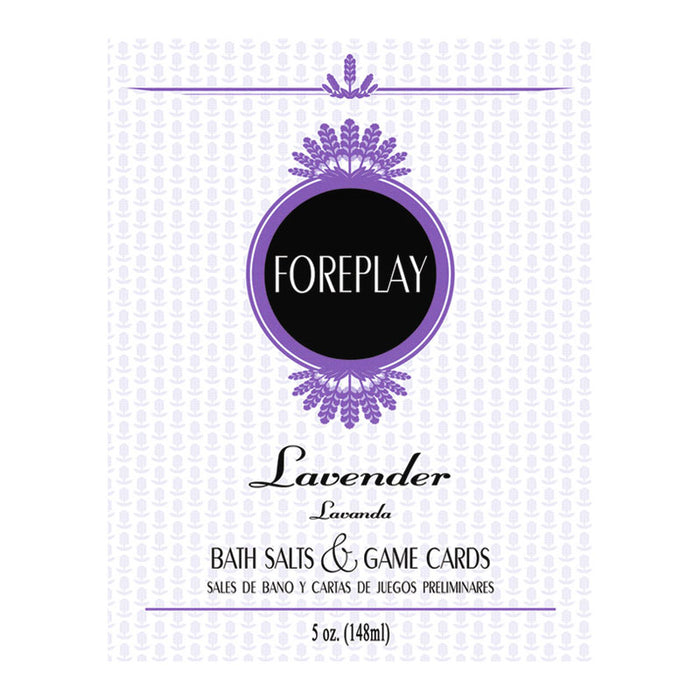 Foreplay Bath Salts & Game Cards - Lavender