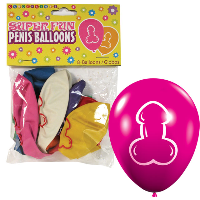 Super Fun Penis Balloons 8-Pack