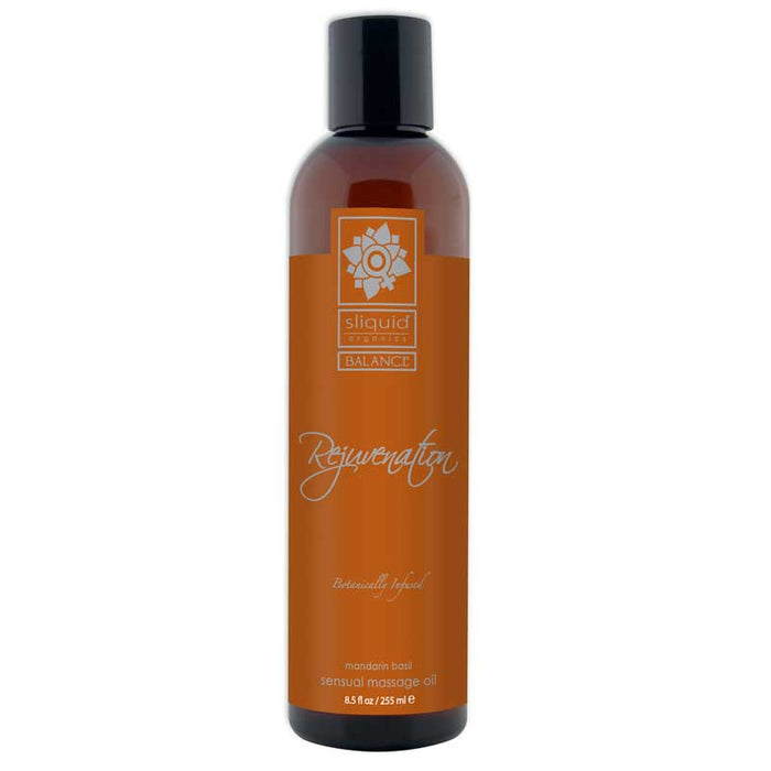 Sliquid Organics Balance Massage Oil Rejuvenation (Mandarin Basil) 8.5oz