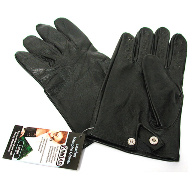 Leather Vampire Gloves (Extra Large)