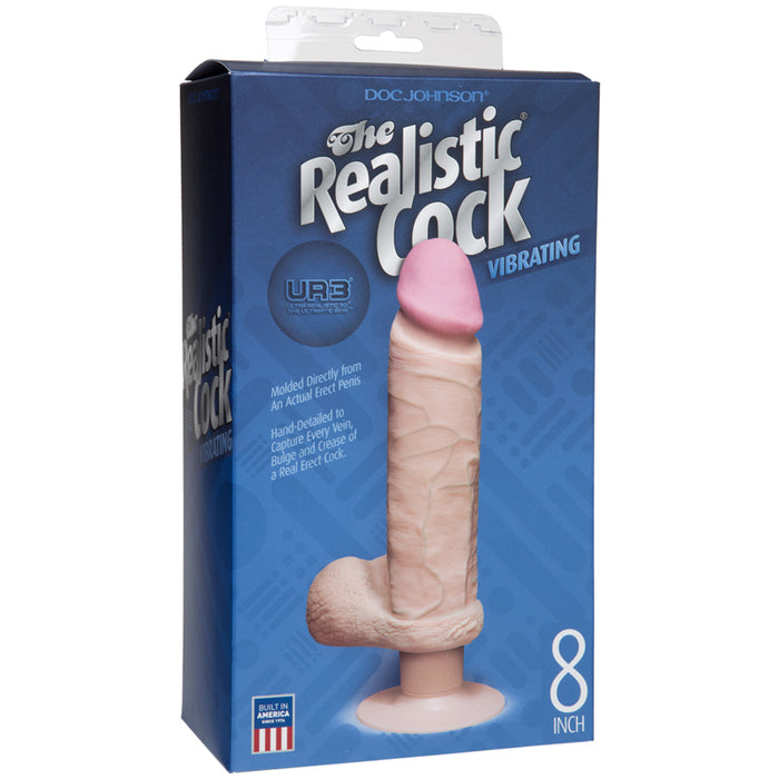 The Realistic Cock - UR3 - Vibrating 8 Inch White