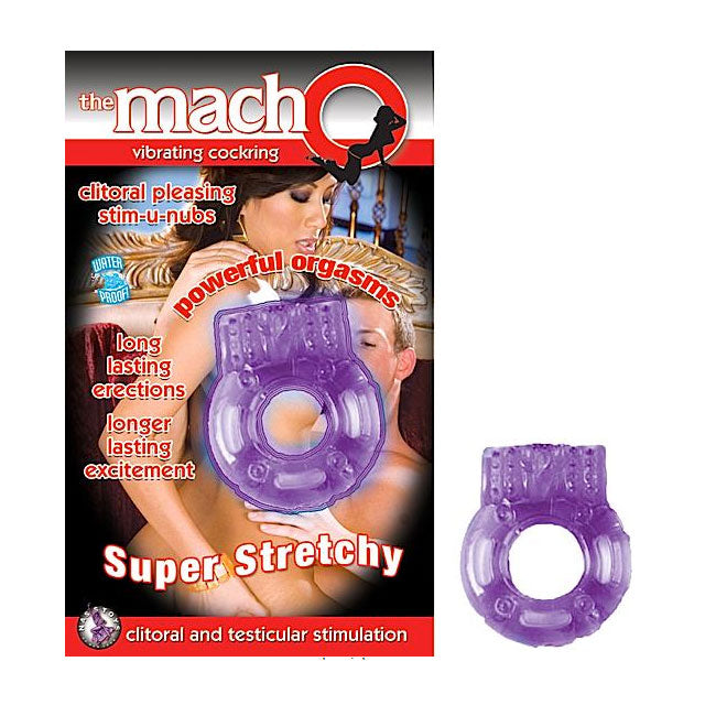 Macho Vibrating Cockring (Purple)