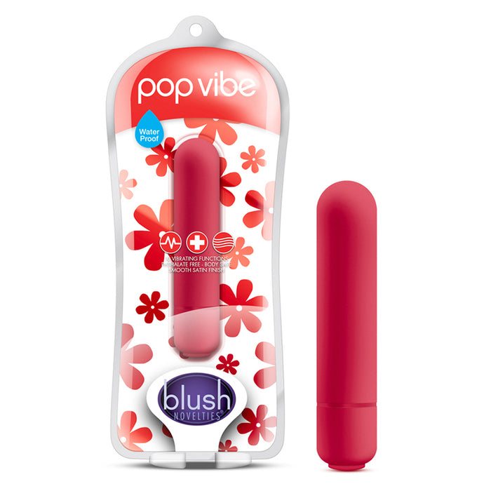 Blush Vive Pop Vibe Bullet Vibrator Cherry Red