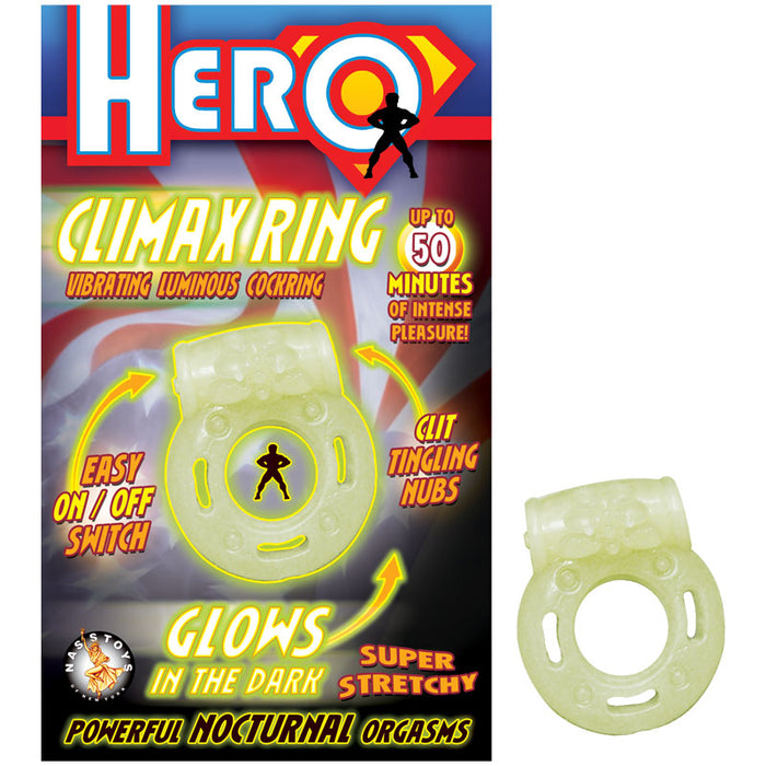 Hero Glow in the Dark Vibrating Climax Ring