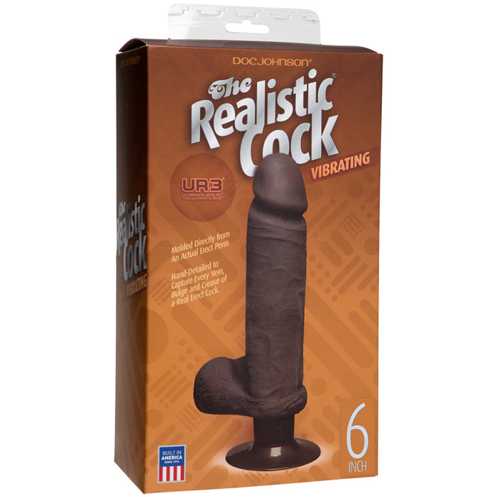 The Realistic Cock - UR3 - Vibrating 6 Inch Black