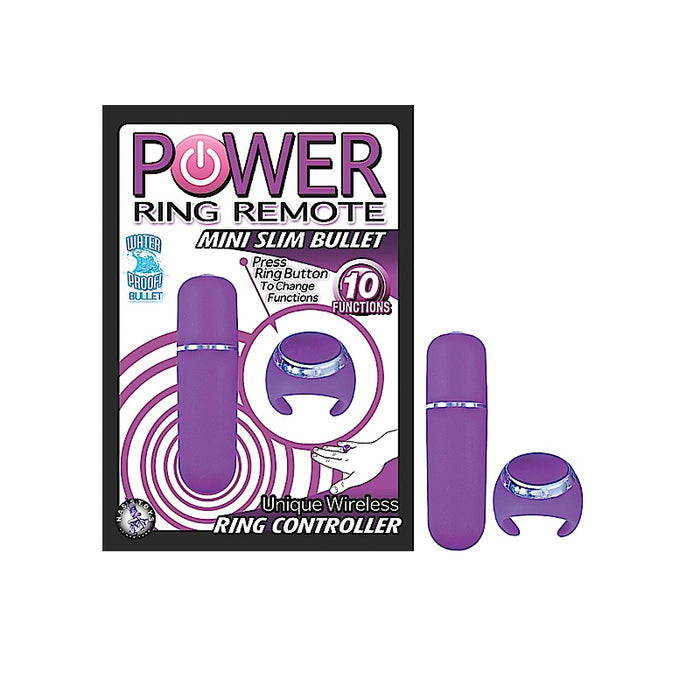 Power Ring Remote Mini Slim Bullet (Purple)