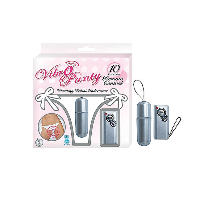 Vibro Panty With Multispeed Waterproof Remote Bullet (White)