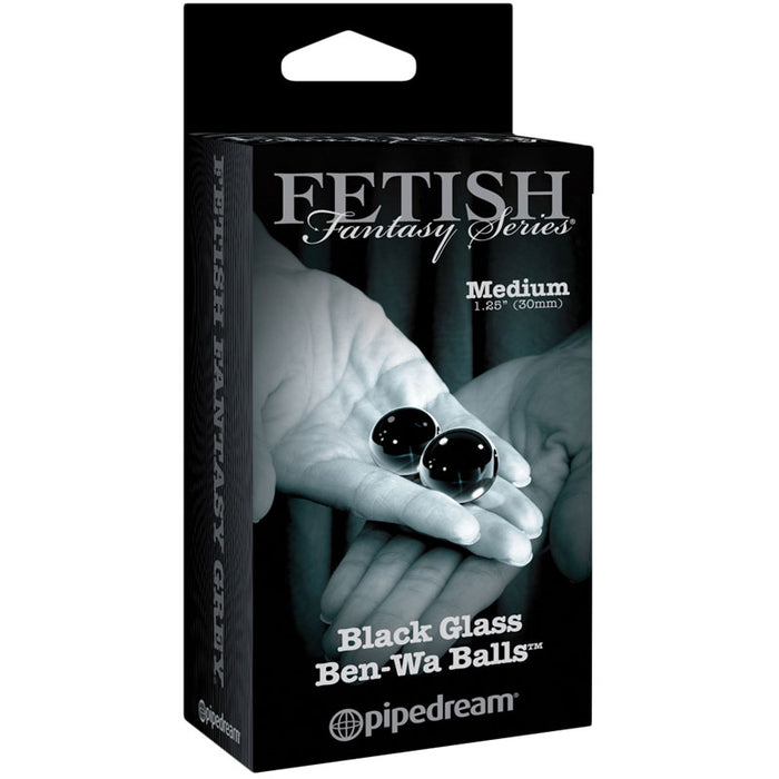 Pipedream Fetish Fantasy Series Limited Edition Black Glass Ben-Wa Balls Medium