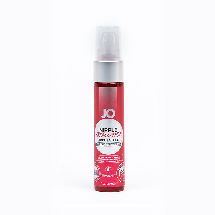 JO Nipple Titillator - Strawberry - Stimulant (Water-Based) 1 fl oz / 30 ml