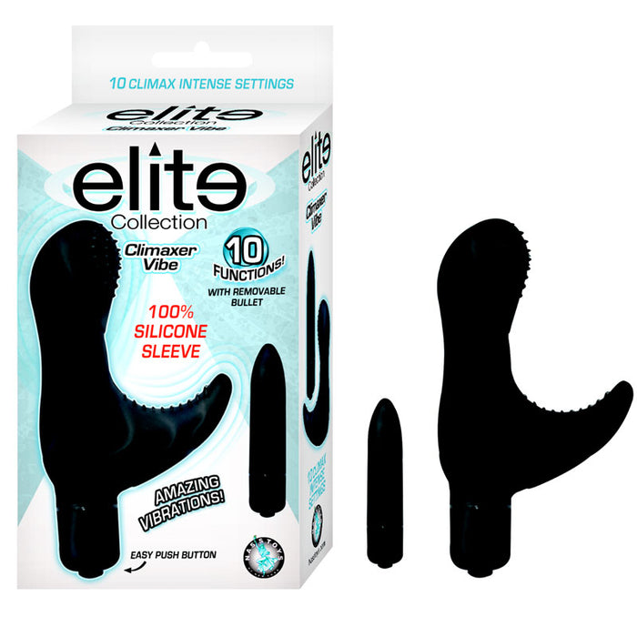 Elite Collection Climaxer Multispeed Waterproof Clit Stimulating G Spot Vibe (Black)