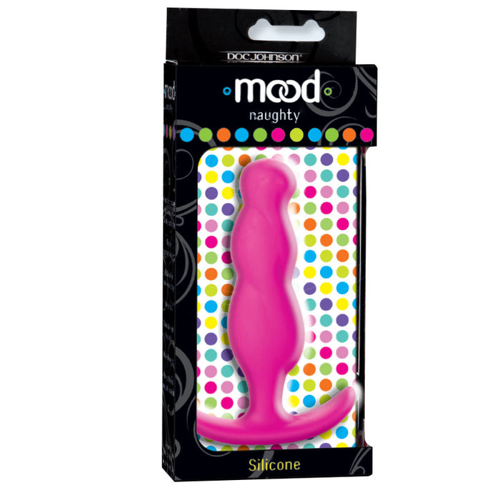 Mood - Naughty 3 - Medium Pink Silicone Butt Plug