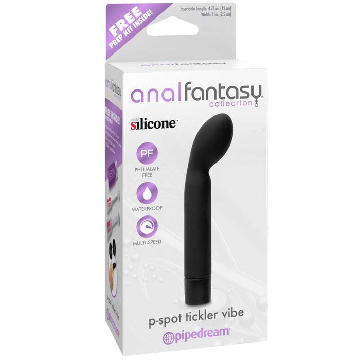 Pipedream Anal Fantasy Collection Silicone P-Spot Tickler Vibe Black