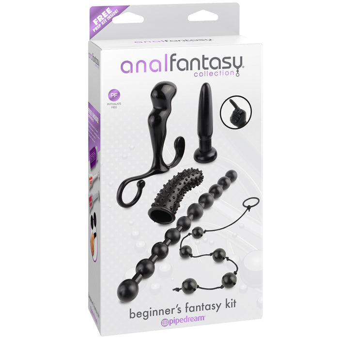 Pipedream Anal Fantasy Collection 5-Piece Beginner's Fantasy Kit Black