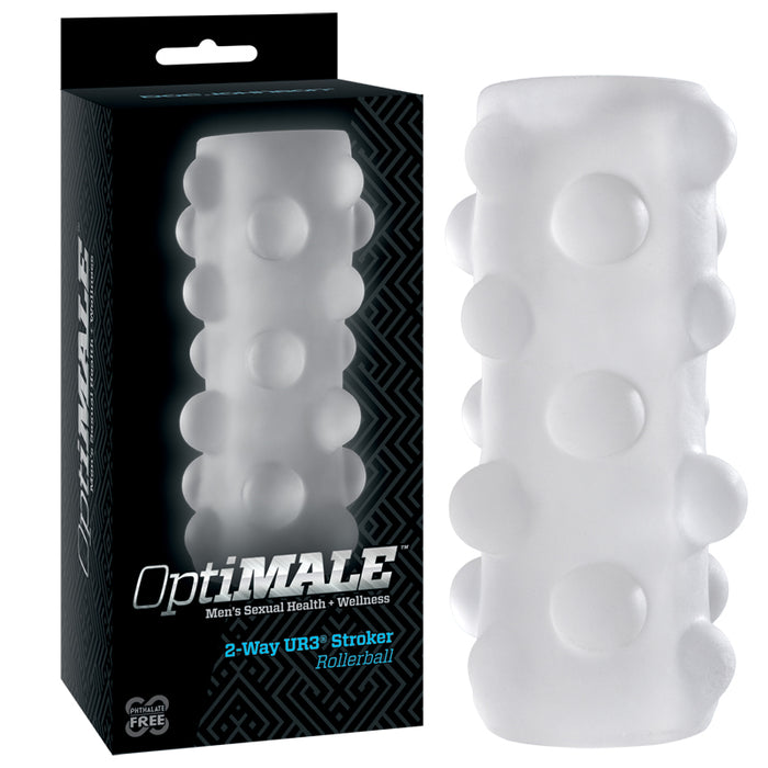 OptiMALE – Reversible UR3 Stroker – Rollerball Clear