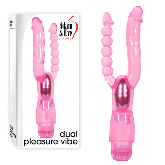 Adam & Eve Dual Pleasure Double Penetration Vibrator Pink