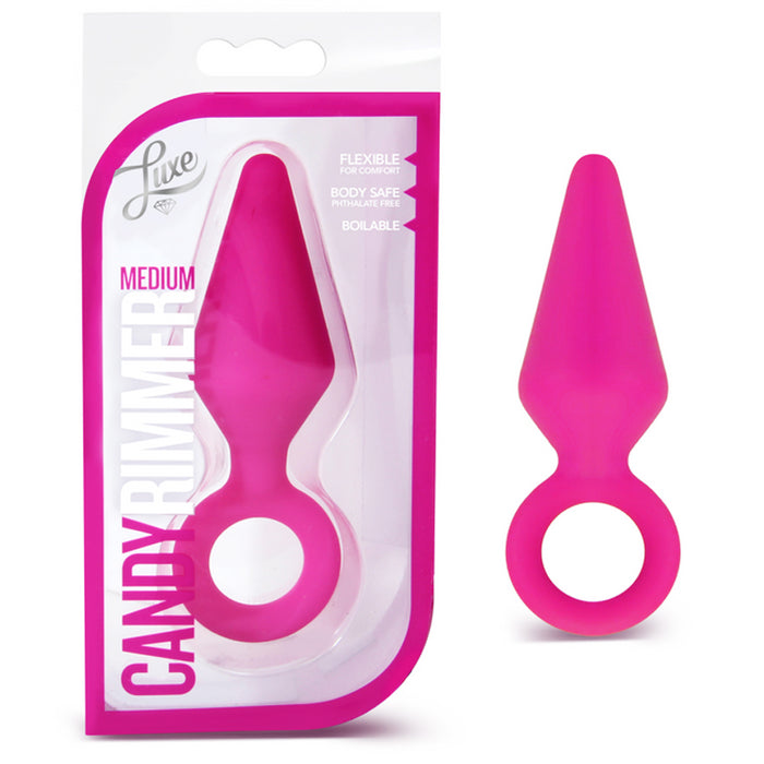 Blush Luxe Candy Rimmer Medium Silicone Anal Plug Pink