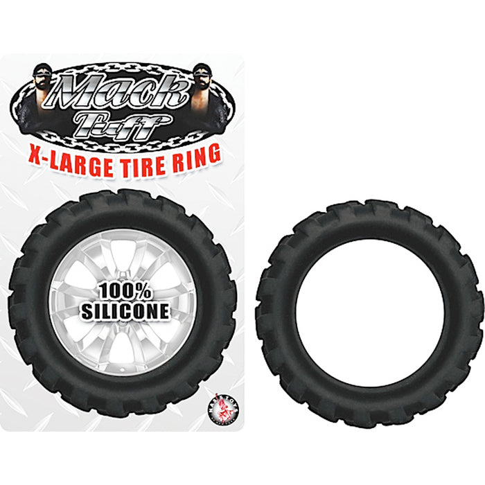 Mack Tuff Tire X-Large Tire Silicone Cockring (Black)