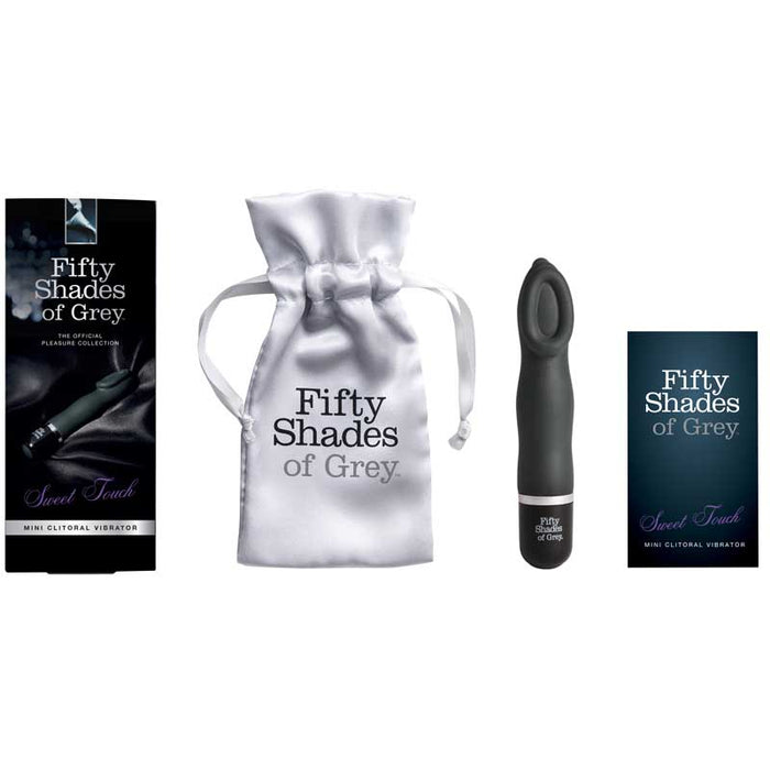 Fifty Shades of Grey Sweet Touch Silicone Mini Clitoral Vibrator Black