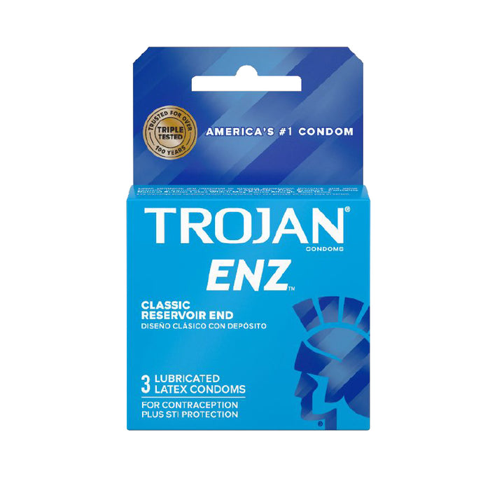 Trojan-Enz Lubricated Condoms 3 Pack