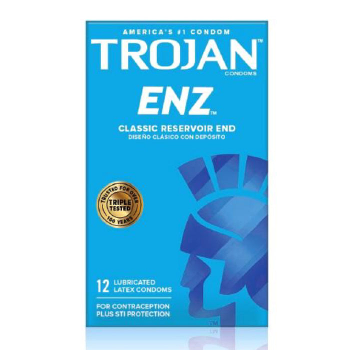 Trojan-Enz Lubricated Condoms 12 Pack