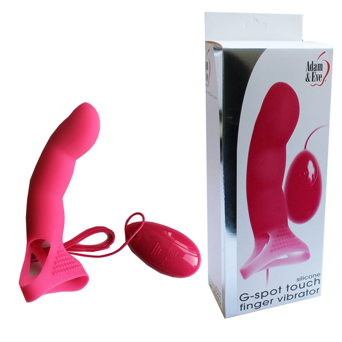Adam & Eve G-Spot Touch Remote-Controlled Silicone Finger Vibrator Pink