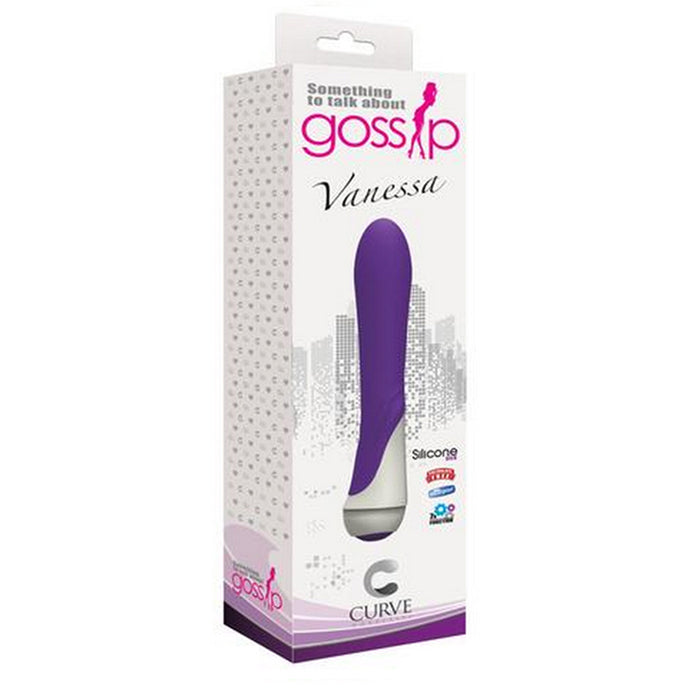 Curve Toys Gossip Vanessa Waterproof Silicone Vibrator Violet