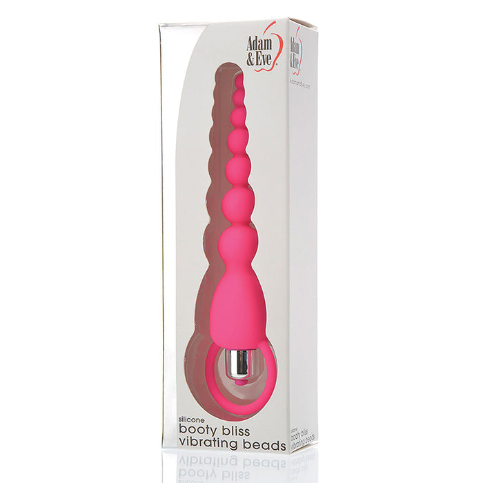 Adam & Eve Booty Bliss Silicone Vibrating Anal Beads Pink