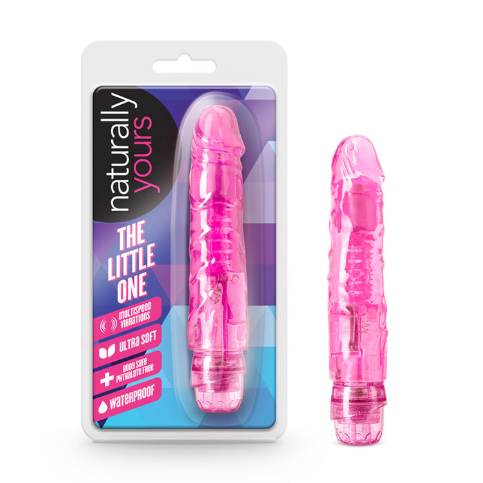 Blush Naturally Yours The Little One Realistic 6.7 in. Vibrating Dildo Pink