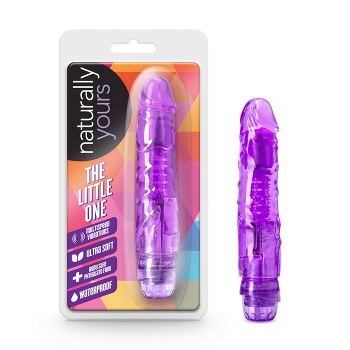 Blush Naturally Yours The Little One Realistic 6.7 in. Vibrating Dildo Purple