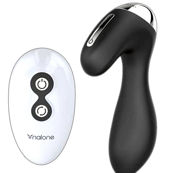 Nalone Prop Rechargeable Remote-Controlled Silicone Vibrating Prostate Massager Black