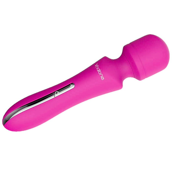 Nalone Rockit Rechargeable Silicone Wand Vibrator with Touch-Responsive Pulsation Pink
