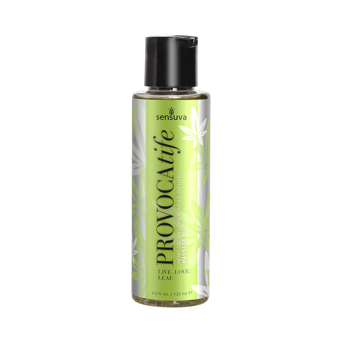 Sensuva Provocatife Hemp Oil & Pheromone-Infused Massage Oil 4.2 oz.