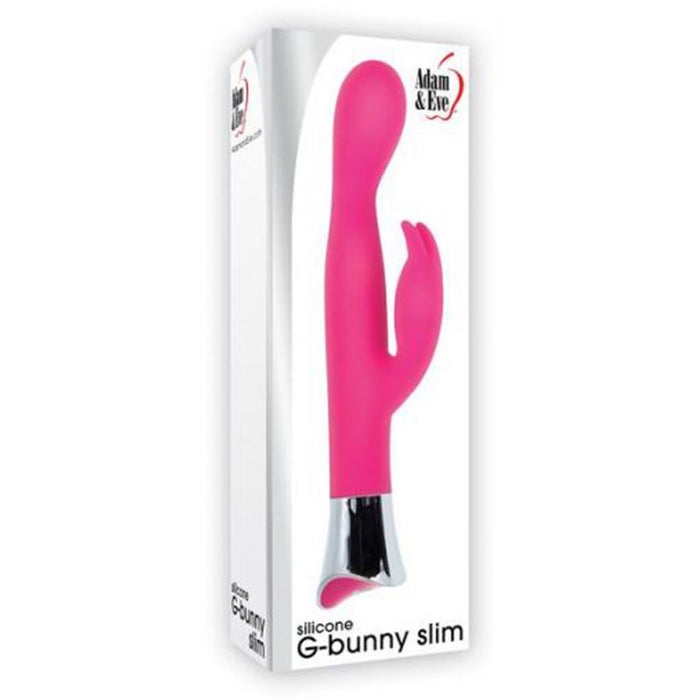 Adam & Eve G-Bunny Slim Silicone Rabbit Vibrator Pink