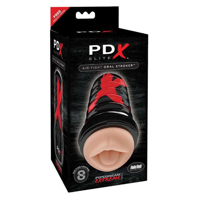 PDX Elite Air Tight Oral Stroker Beige/Black
