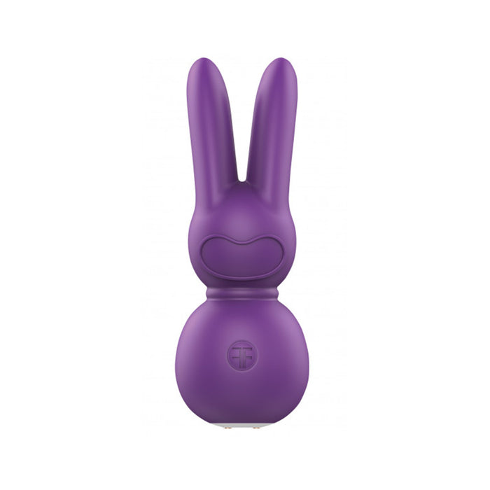 FemmeFunn Funn Buddies Stubby 2 Massager Rechargeable Silicone Vibrator with Ears Purple