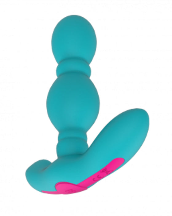 FemmeFunn Funn Plug Rechargeable Flexible Silicone Vibrating Anal Plug Turquoise