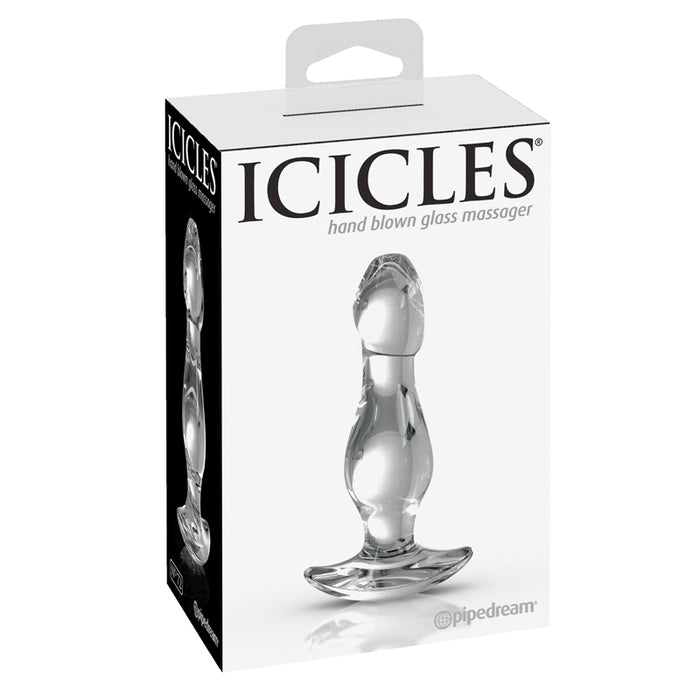 Pipedream Icicles No. 72 Glass Anal Plug Clear
