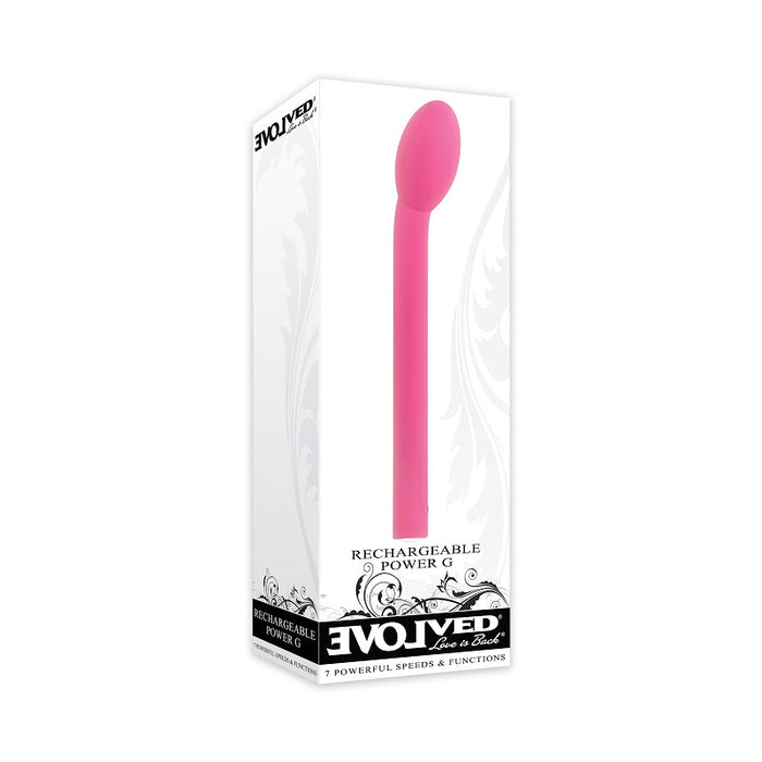 Evolved Power G Rechargeable Silicone G-Spot Vibrator Pink