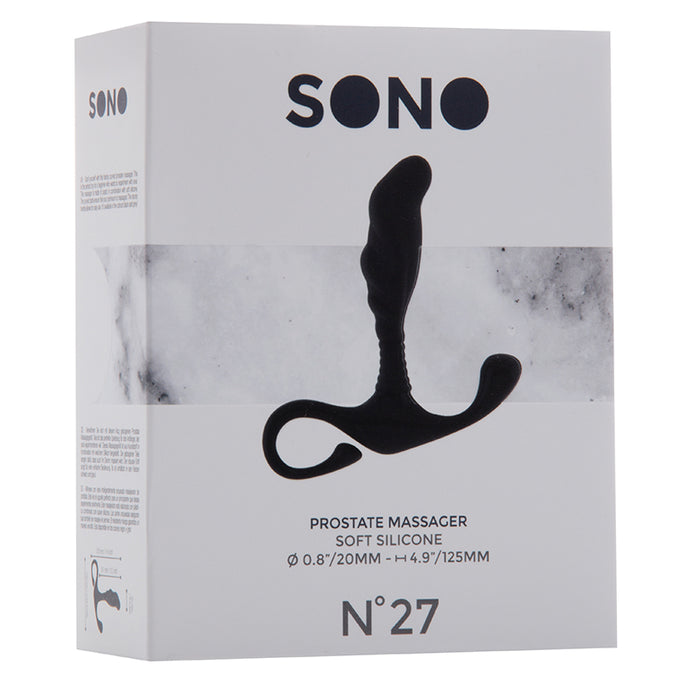 SONO No. 27 Soft Silicone Prostate Massager Black