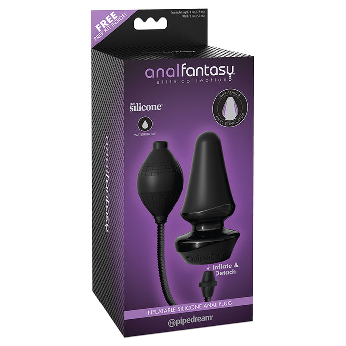 Pipedream Anal Fantasy Elite Collection Inflatable Silicone Anal Plug Black