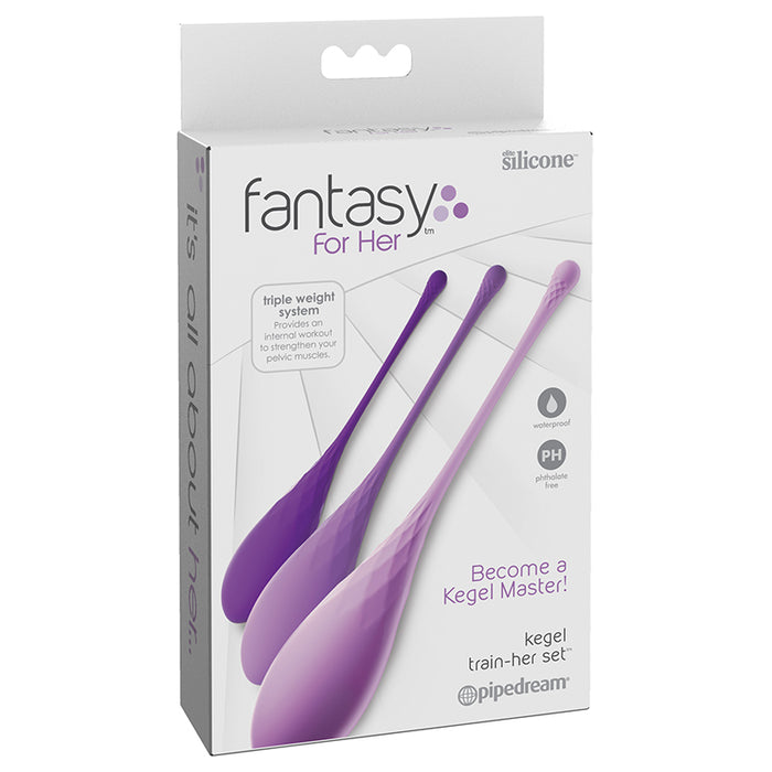 Pipedream Fantasy For Her 3-Piece Silicone Kegel Train-Her Set
