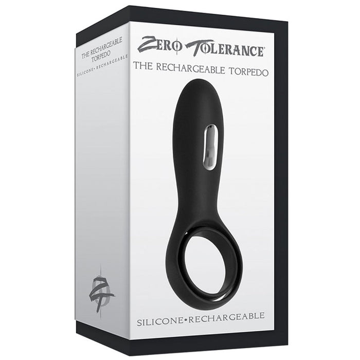 Zero Tolerance The Torpedo Rechargeable Vibrating Silicone Cockring Black