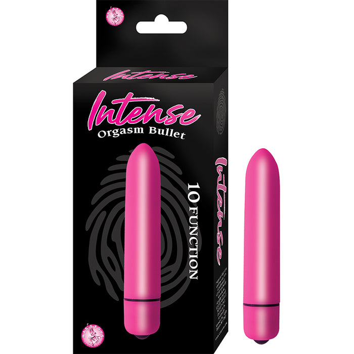 Intense Orgasm Bullet 10 Function Waterproof Pink