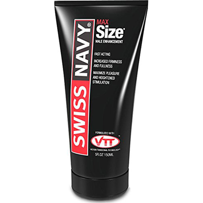 Swiss Navy MaxSize Enhancement Cream 5 oz. Black Tube
