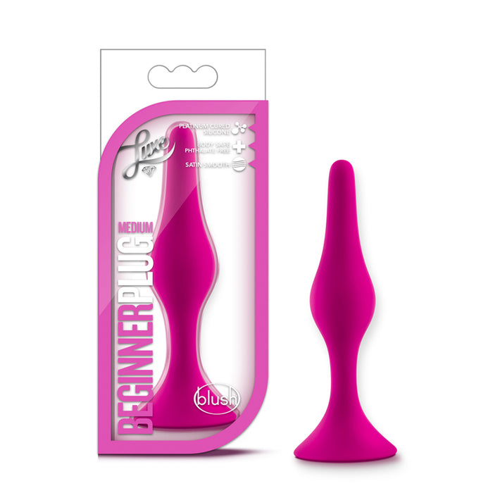 Blush Luxe Silicone Beginner Plug Medium Pink