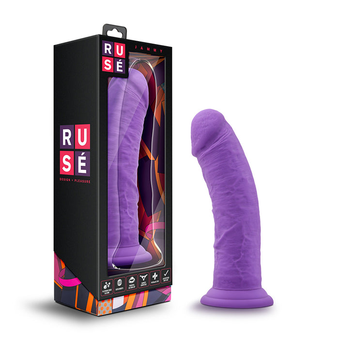 Blush Ruse Jammy Realistic 8 in. Silicone Dildo with Suction Cup Purple