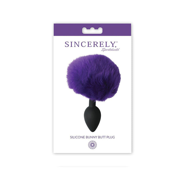 Sincerely, Sportsheets Silicone Bunny Butt Plug Purple