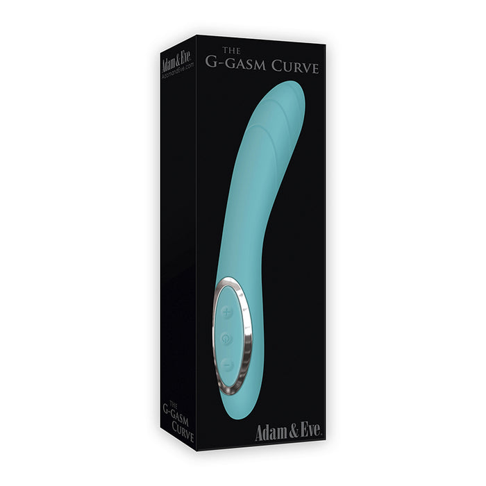 Adam & Eve G-Gasm Curve Rechargeable Silicone G-Spot Vibrator Teal