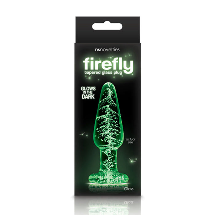 Firefly Tapered Glass Plug Medium Clear