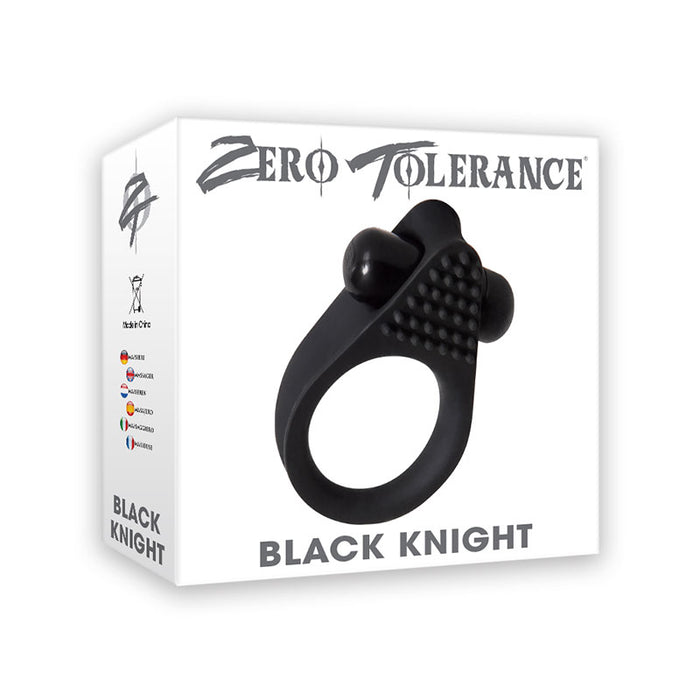 Zero Tolerance Black Knight Vibrating Cockring Black